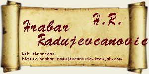 Hrabar Radujevčanović vizit kartica